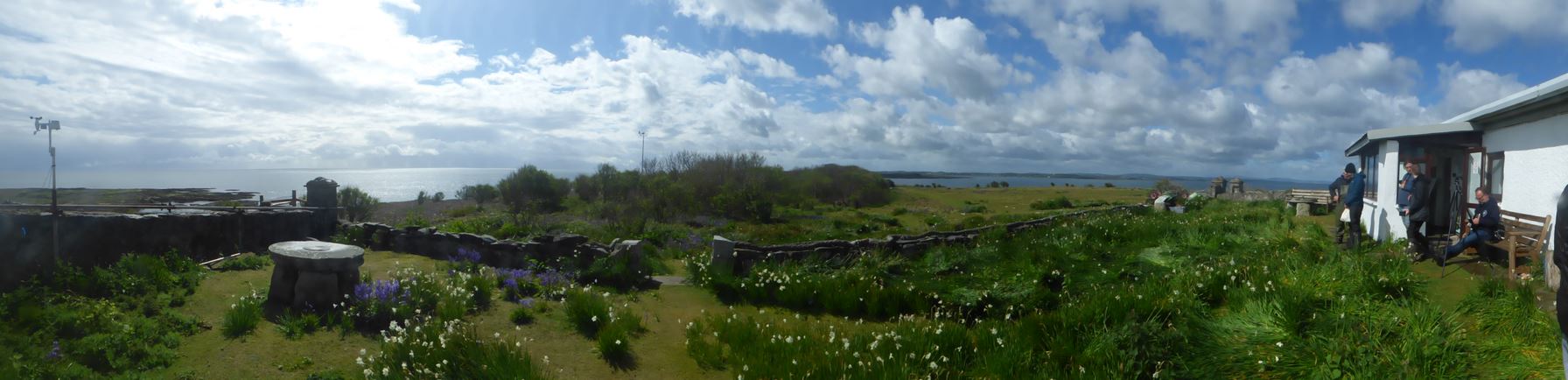A panoramic photo of Copeland Island