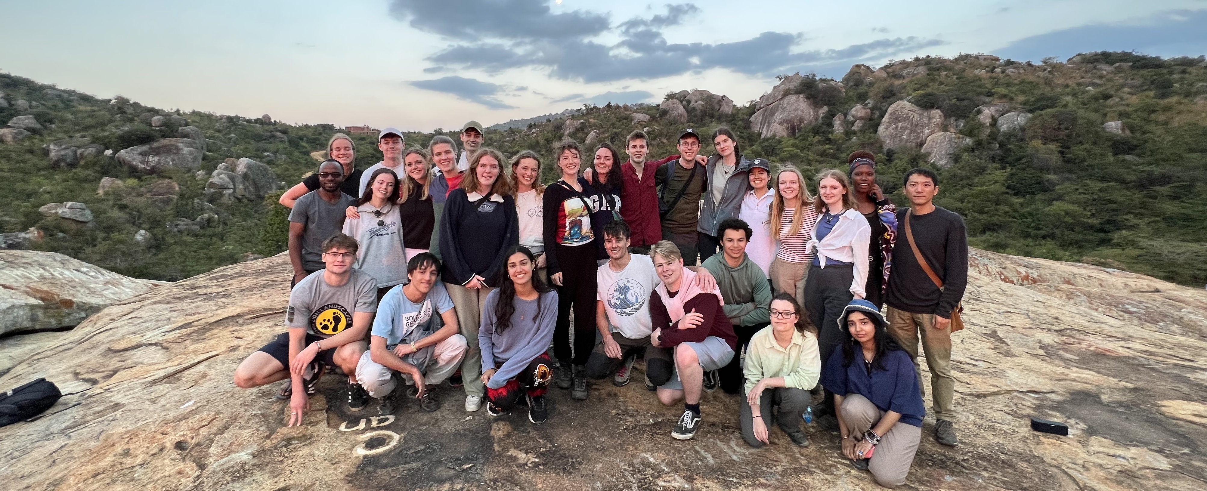 Students on the 2022 Tanzania Field Trip together