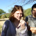 A student holding a bird during one of the skill training sessions