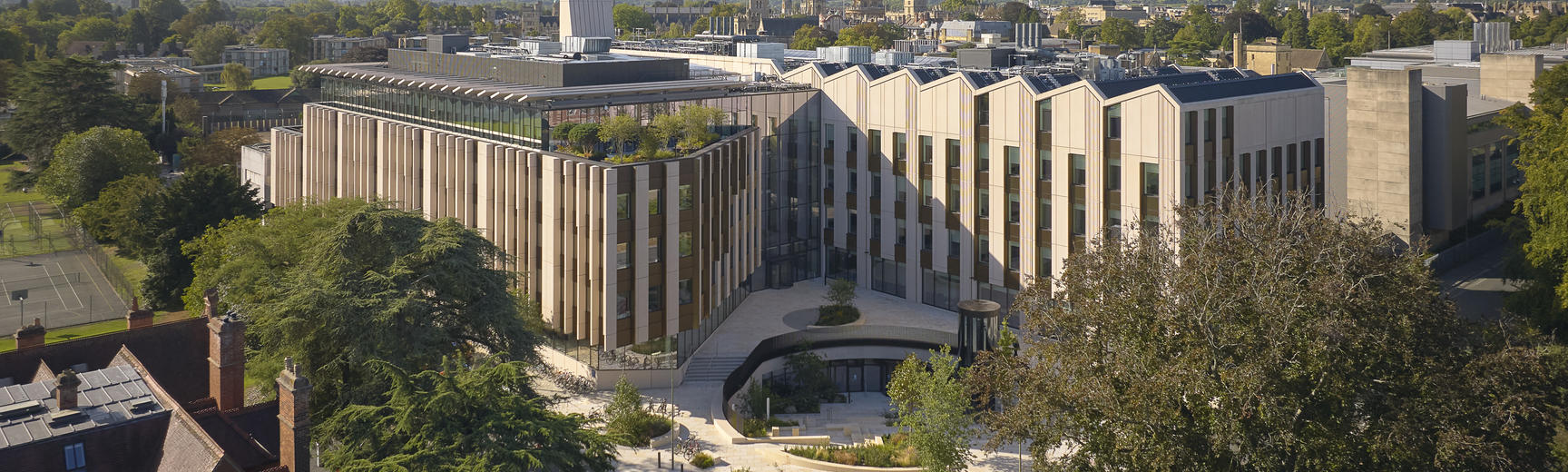 exterior view of the life and mind building c nbbj ty cole