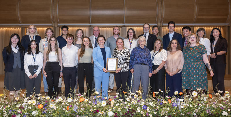wildcru receiving award at vice chancellors awards
