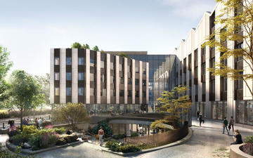 Lamb view Artistic rendering of the forthcoming Life and Mind Building